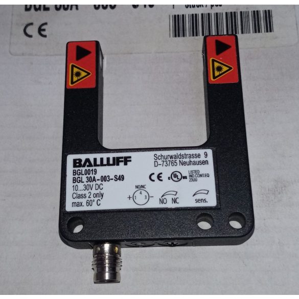 Balluff BGL 30A-003-S49 villás fénysorompó optoérzékelő