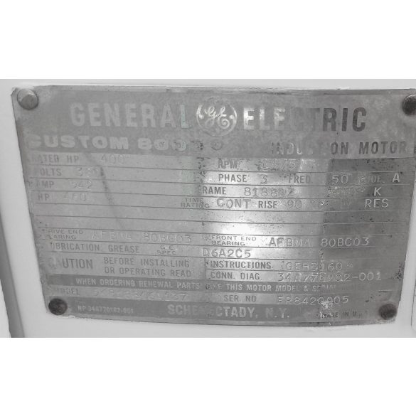 General Electric Custom 8000 indukciós motor