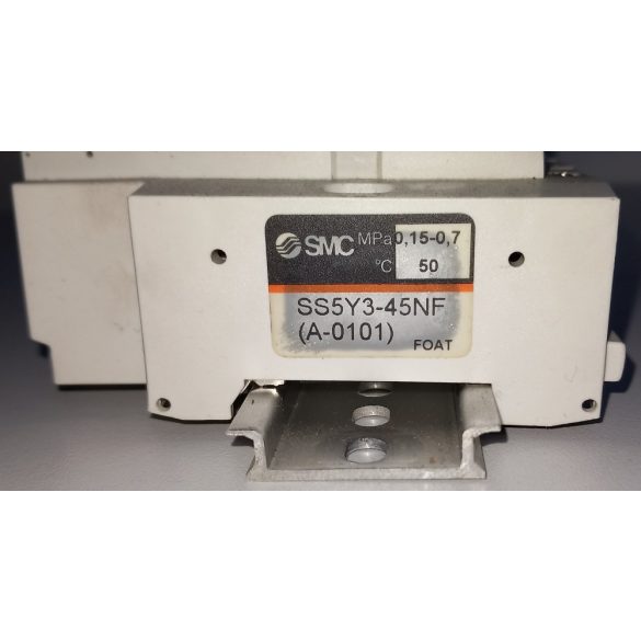 SMC SS5Y3-45NF - Mágnesszelep - Kazettás alaplap SY3000 sorozathoz, DIN-sínre szerelhető