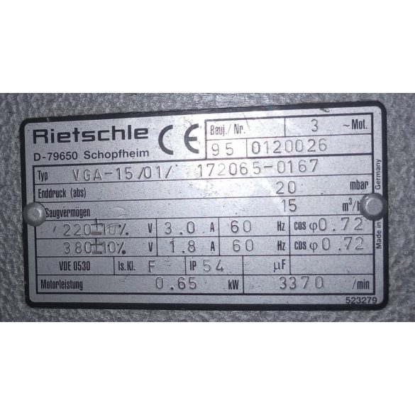 Rietschle VGA-15 (1) szivattyú