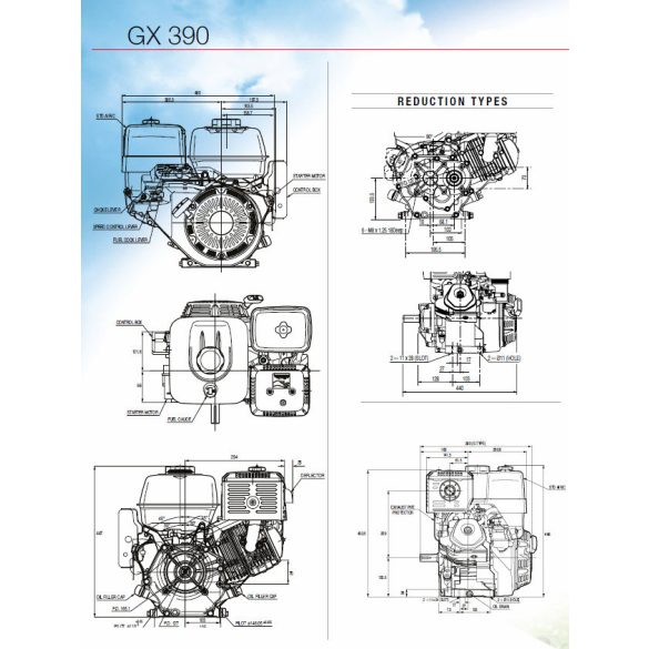HONDA GX390 motor