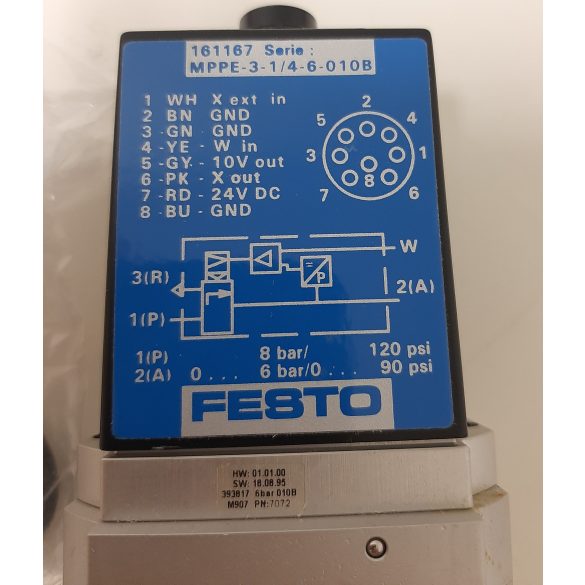 Festo MPPE-3-1/4-6-010B proporcionális nyomásszabályozó szelep