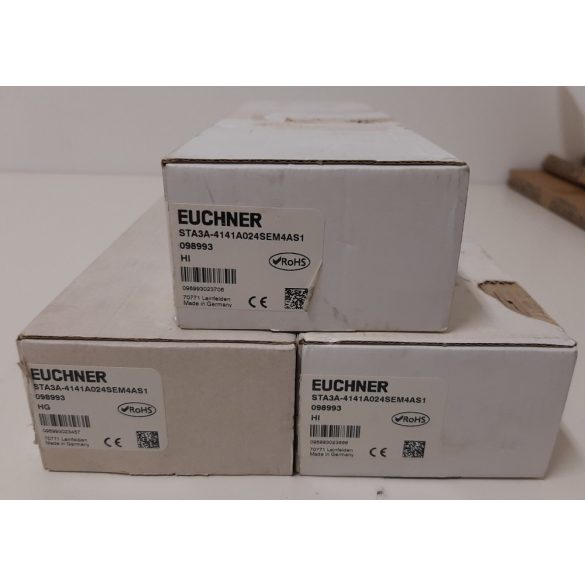 EUCHNER STA3A-4141A024SEM4AS1 biztonsági kapcsoló, M12 dugós csatlakozó 