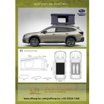 Adventure ForTwo model 2023 tetősátor