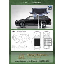 Adventure Family XL tetősátor 